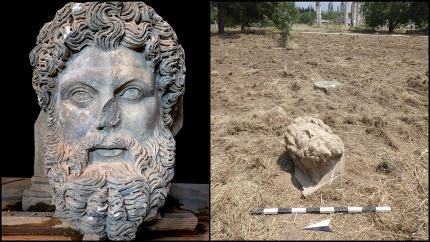 Aphrodisias Antik Kenti'nde Zeus Başı