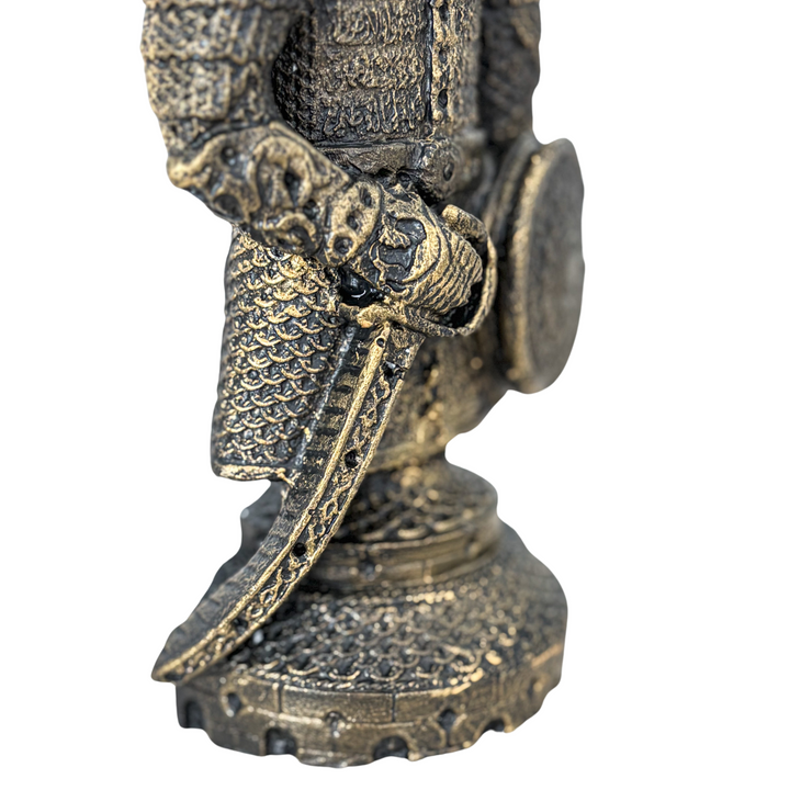 Osmanlı Asker Heykelciği – Türk Savaşçı Heykeli – El Yapımı Osmanlı Savaşçı Figürü – ArkeoArt - 19cm
