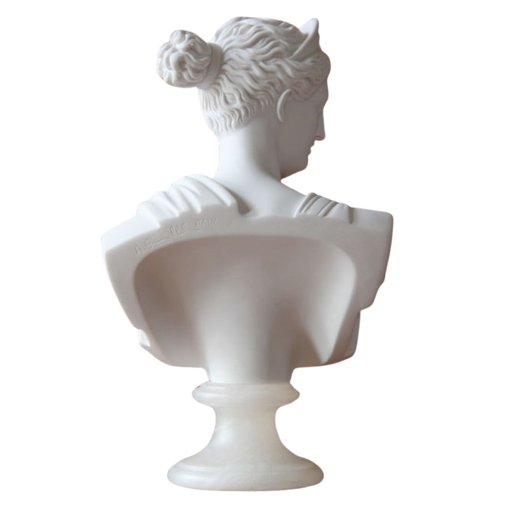 Artemis Diana Büstü – Antik Yunan ve Roma Mitolojisi Dekoru – El Yapımı Sanat Eseri – ArkeoArt - 32cm