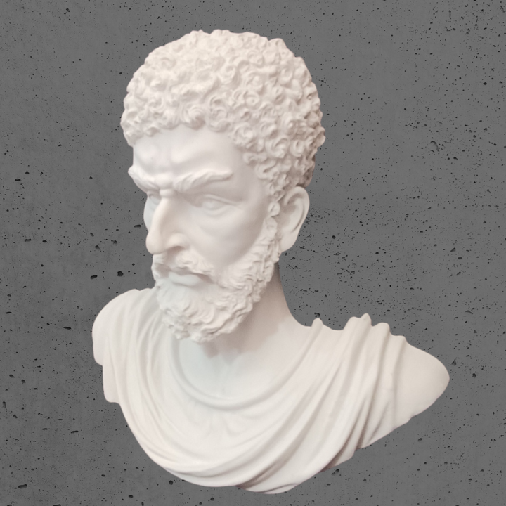 Marcus Aurelius Duvar Büstü – Antik Roma Sanatı – El Yapımı Dekoratif Heykel – ArkeoArt - 27cm