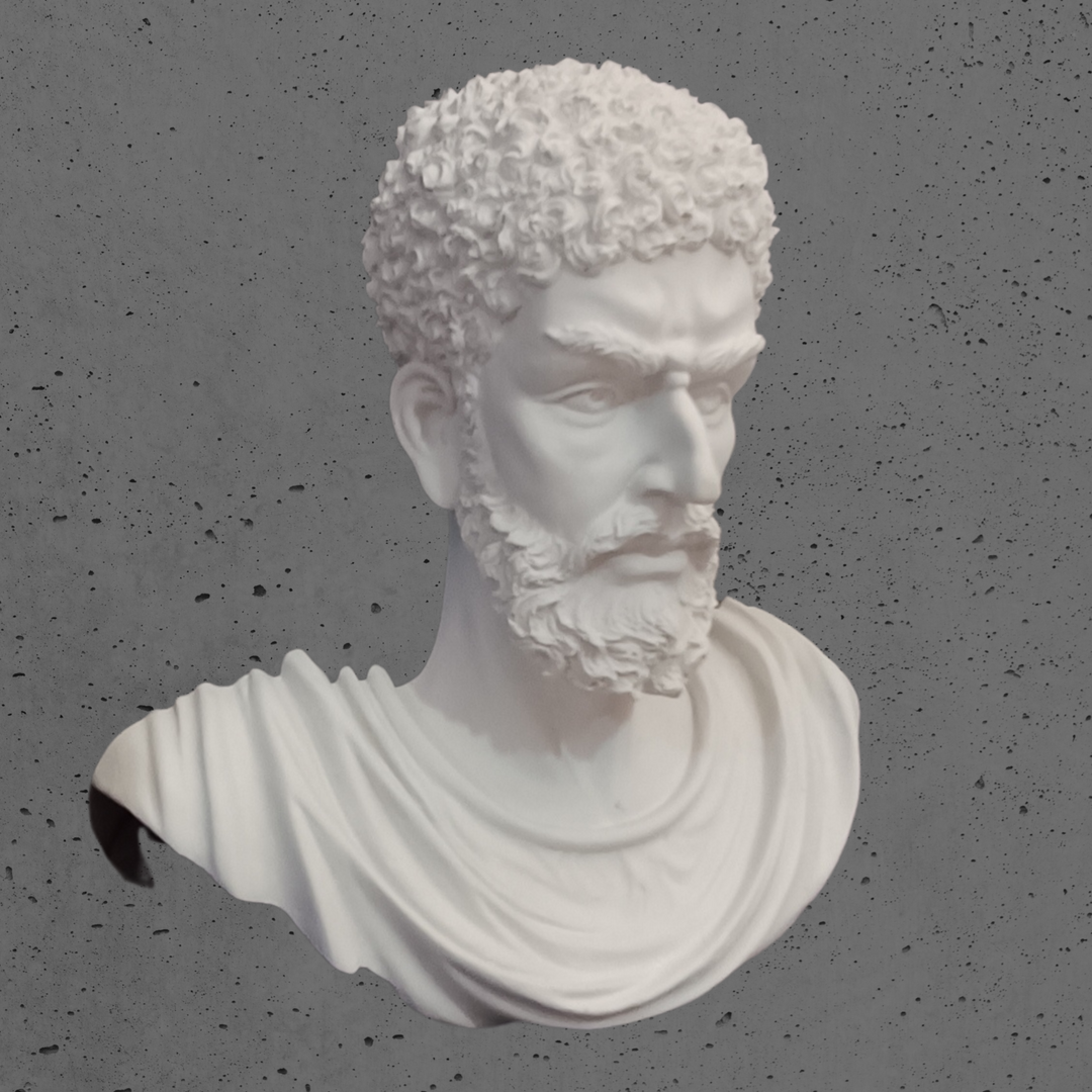 Marcus Aurelius Duvar Büstü – Antik Roma Sanatı – El Yapımı Dekoratif Heykel – ArkeoArt - 27cm