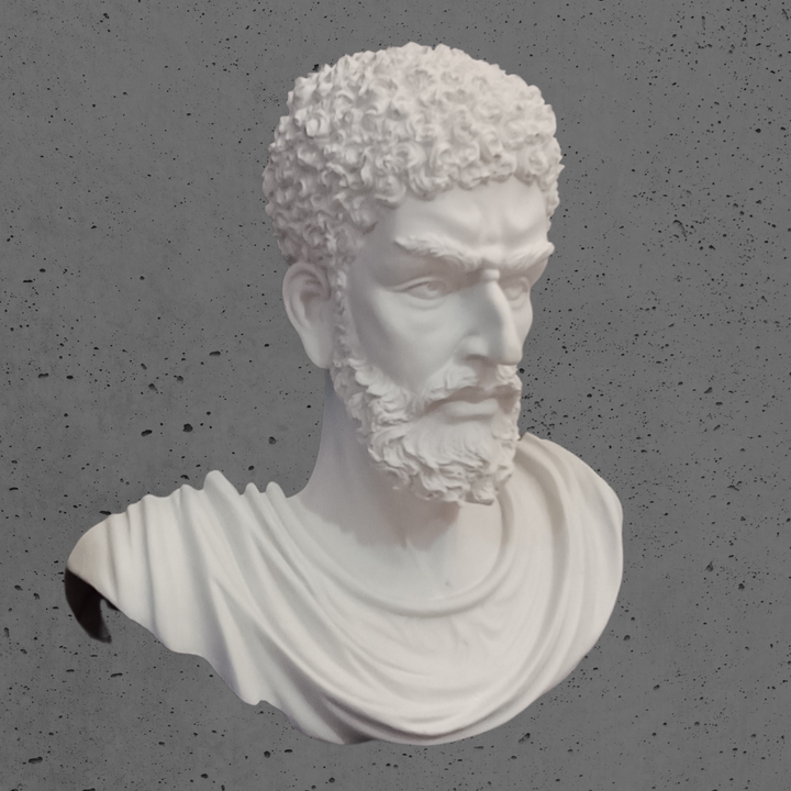 Marcus Aurelius Duvar Büstü – Antik Roma Sanatı – El Yapımı Dekoratif Heykel – ArkeoArt - 27cm