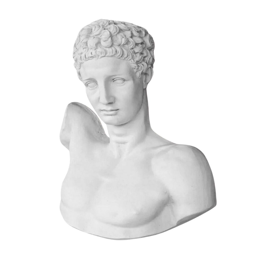 Hermes Duvar Büstü – Antik Yunan Sanatı – El Yapımı Dekoratif Duvar Dekoru – ArkeoArt