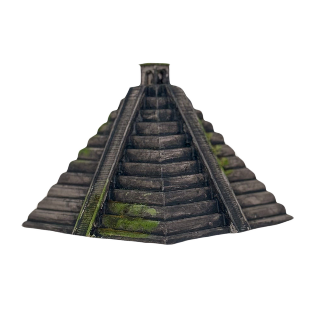 Chichen Itza Piramidi Replikası – Antik Maya Mirası – Kukulkan Tapinagi Replikasi - El Yapımı Dekoratif Model – 15 cm