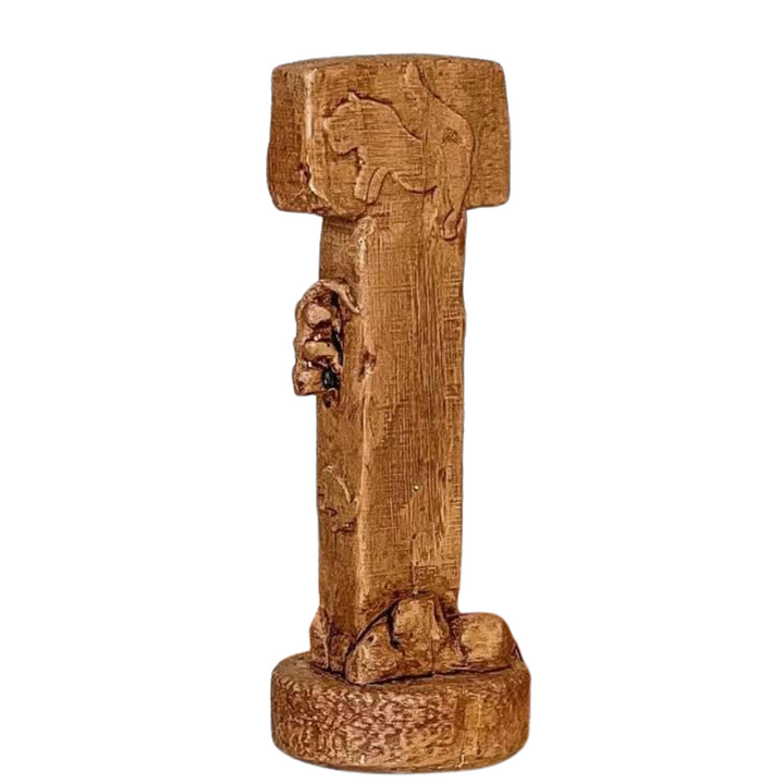 Göbekli Tepe T-Şekilli Sütun Replikası – Neolitik Çağ’ın Gizemli Sembolü – Antik Anadolu Arkeolojik Buluntu - ArkeoArt  - 19 cm