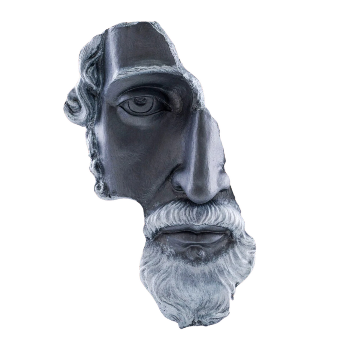 Zeus Half Face Wall Bust