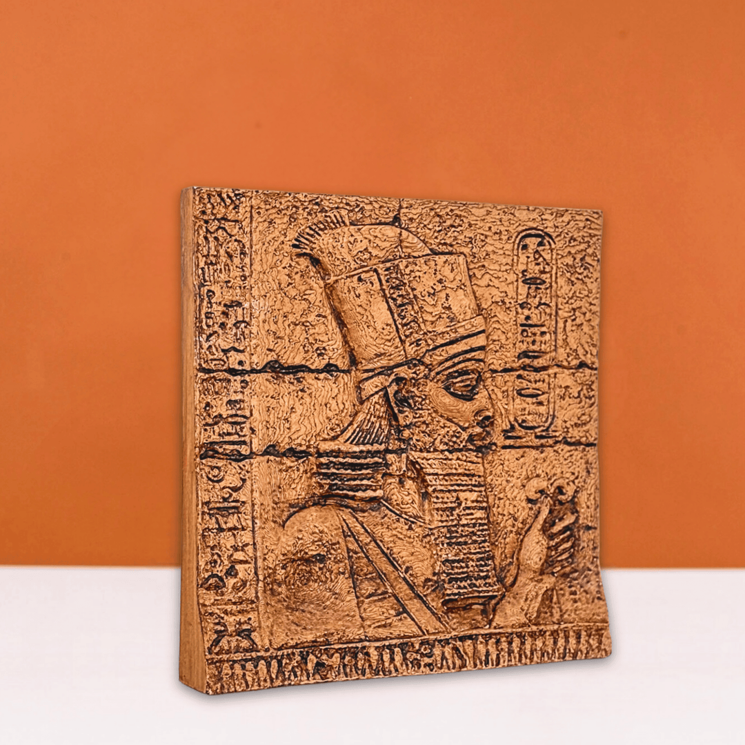 Anunnaki Rölyef – Antik Mezopotamya'nın Gizemli Tanrıları – El Yapımı Dekoratif Plaka – 15cm