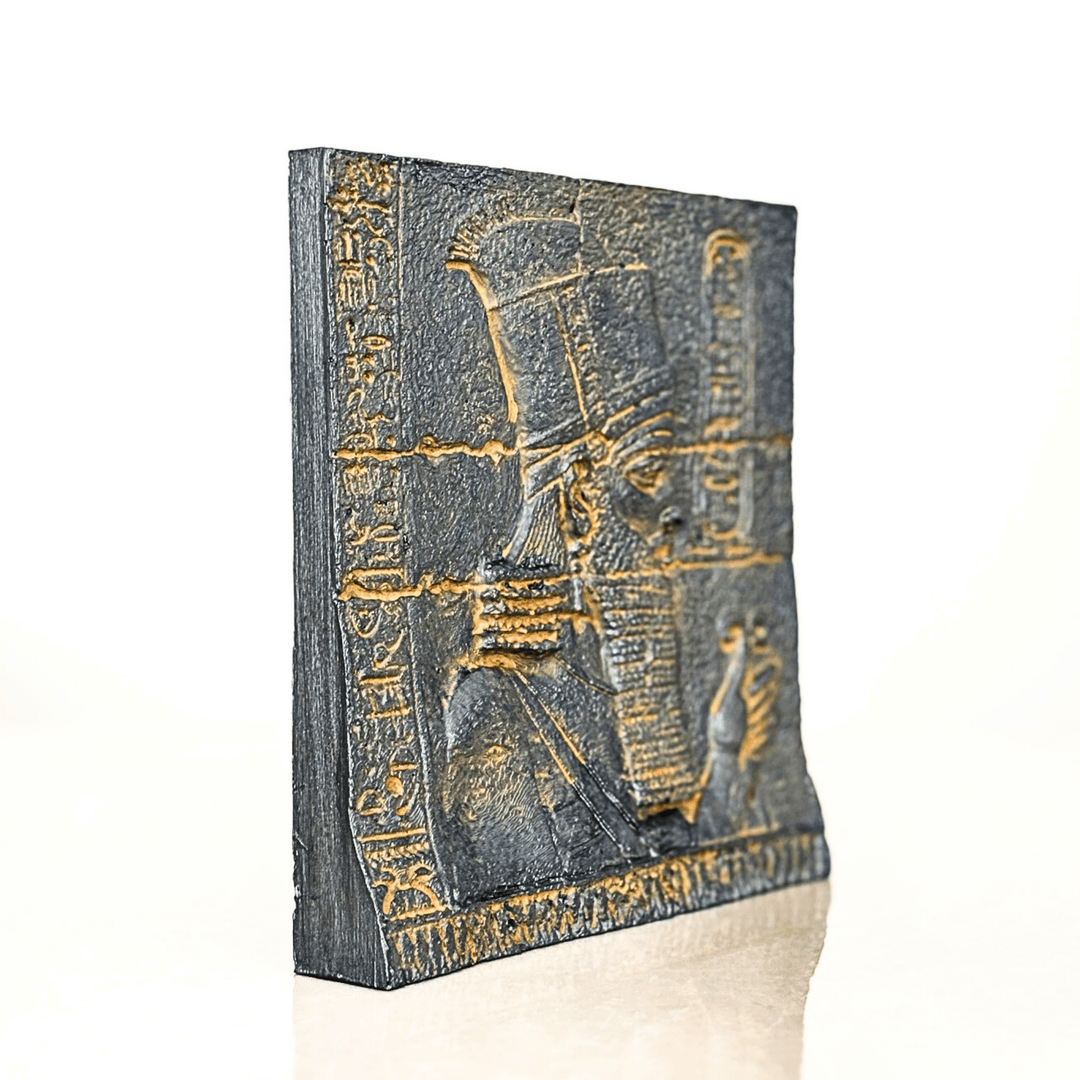 Anunnaki Rölyef – Antik Mezopotamya'nın Gizemli Tanrıları – El Yapımı Dekoratif Plaka – 15cm