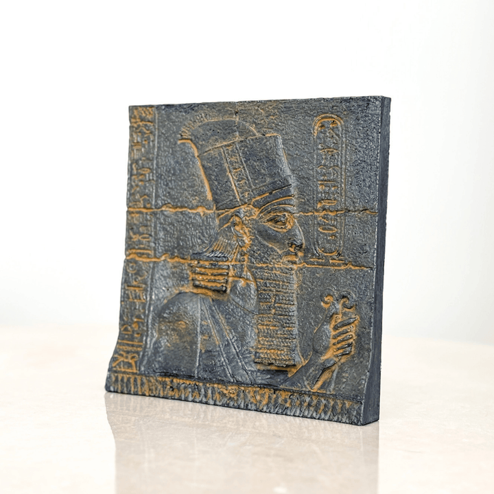 Anunnaki Rölyef – Antik Mezopotamya'nın Gizemli Tanrıları – El Yapımı Dekoratif Plaka – 15cm