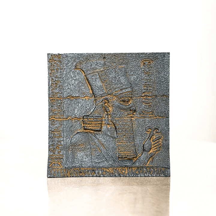 Anunnaki Rölyef – Antik Mezopotamya'nın Gizemli Tanrıları – El Yapımı Dekoratif Plaka – 15cm