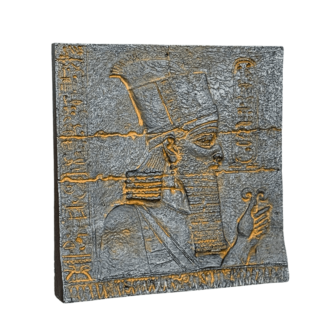 Anunnaki Rölyef – Antik Mezopotamya'nın Gizemli Tanrıları – El Yapımı Dekoratif Plaka – 15cm