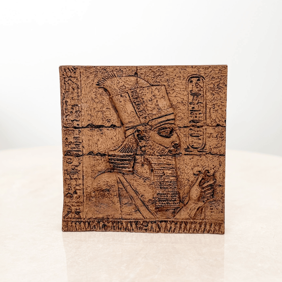 Anunnaki Rölyef – Antik Mezopotamya'nın Gizemli Tanrıları – El Yapımı Dekoratif Plaka – 15cm