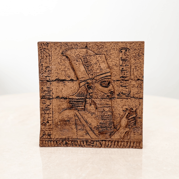 Anunnaki Rölyef – Antik Mezopotamya'nın Gizemli Tanrıları – El Yapımı Dekoratif Plaka – 15cm