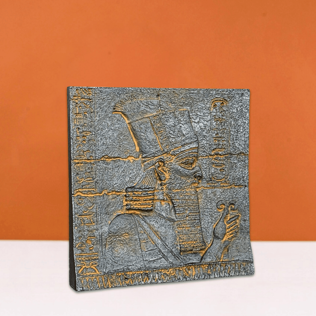 Anunnaki Rölyef – Antik Mezopotamya'nın Gizemli Tanrıları – El Yapımı Dekoratif Plaka – 15cm
