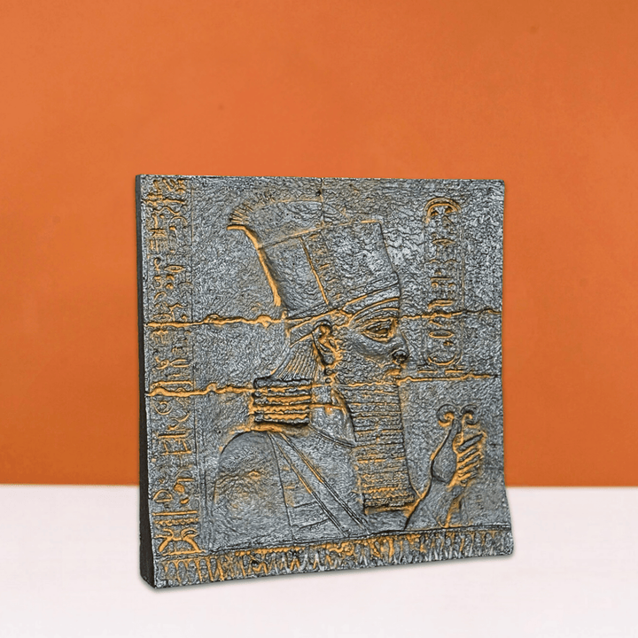 Anunnaki Rölyef – Antik Mezopotamya'nın Gizemli Tanrıları – El Yapımı Dekoratif Plaka – 15cm