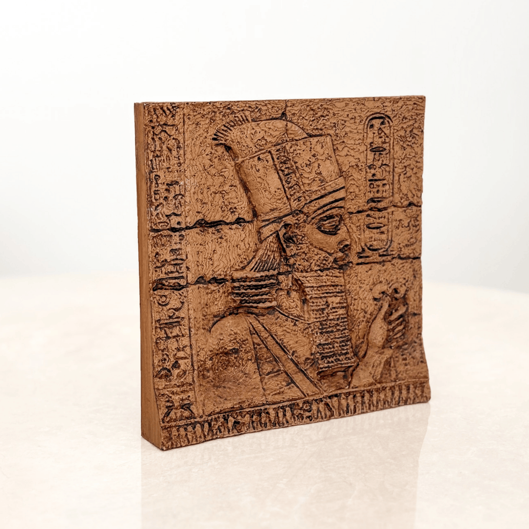 Anunnaki Rölyef – Antik Mezopotamya'nın Gizemli Tanrıları – El Yapımı Dekoratif Plaka – 15cm