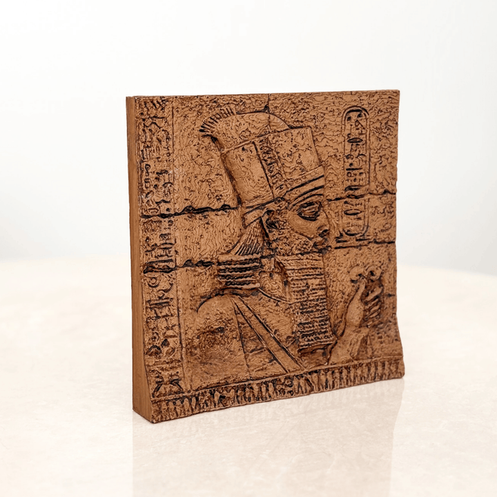 Anunnaki Rölyef – Antik Mezopotamya'nın Gizemli Tanrıları – El Yapımı Dekoratif Plaka – 15cm