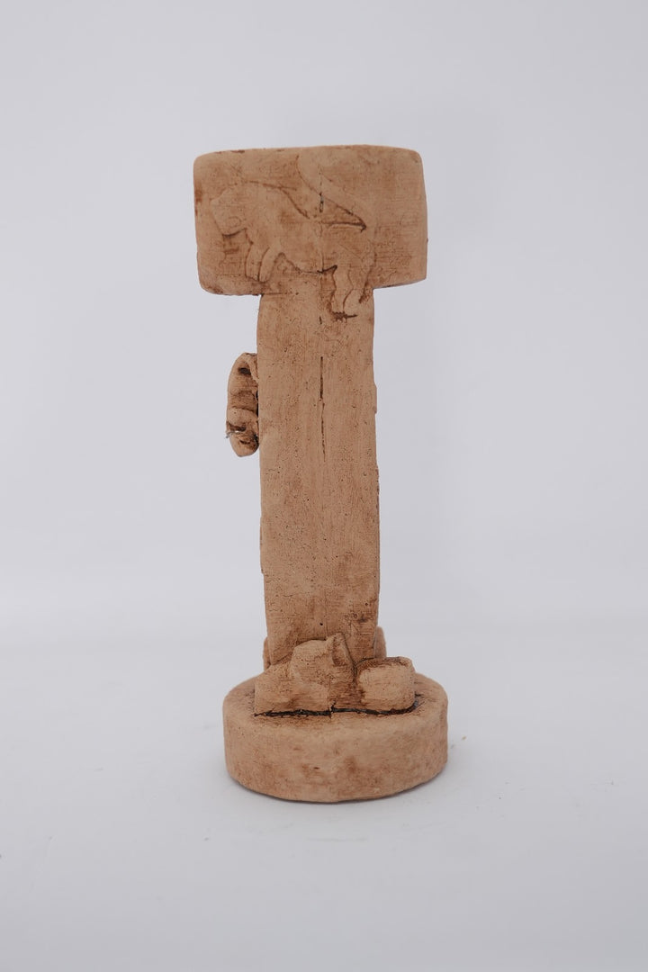 Göbekli Tepe T-Şekilli Sütun Replikası – Neolitik Çağ’ın Gizemli Sembolü – Antik Anadolu Arkeolojik Buluntu - ArkeoArt  - 19 cm