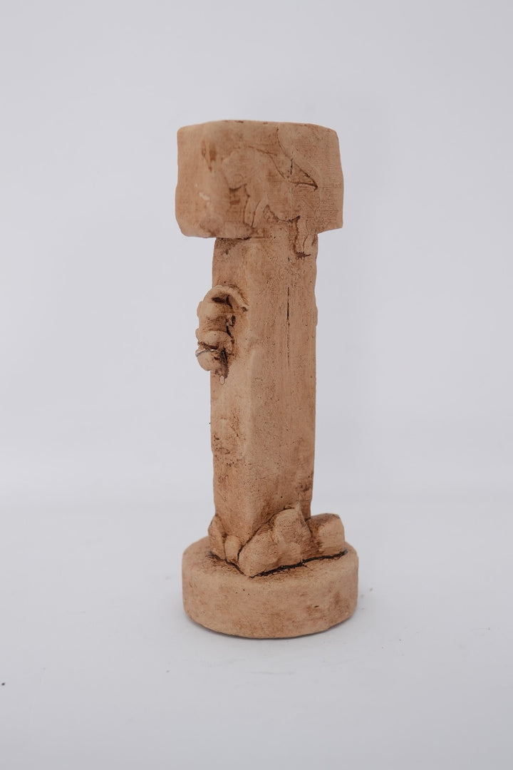 Göbekli Tepe T-Şekilli Sütun Replikası – Neolitik Çağ’ın Gizemli Sembolü – Antik Anadolu Arkeolojik Buluntu - ArkeoArt  - 19 cm