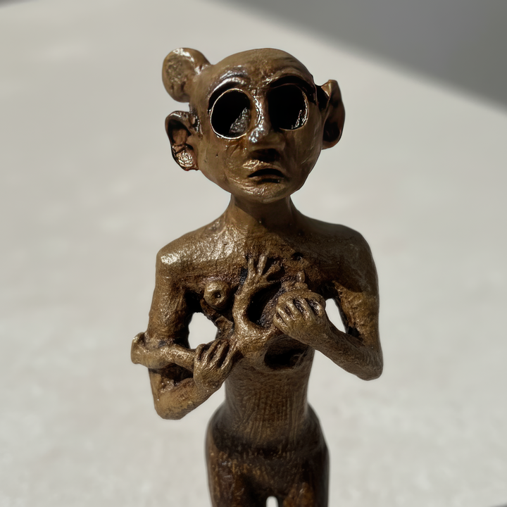 Antik Anadolu Emziren Kadın Heykelciği – Horoztepe Kadını - Antik Doğurganlık Sembolü – 18cm | ArkeoArt