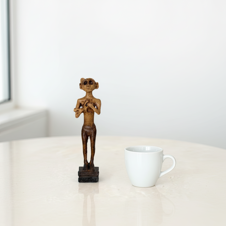 Antik Anadolu Emziren Kadın Heykelciği – Horoztepe Kadını - Antik Doğurganlık Sembolü – 18cm | ArkeoArt