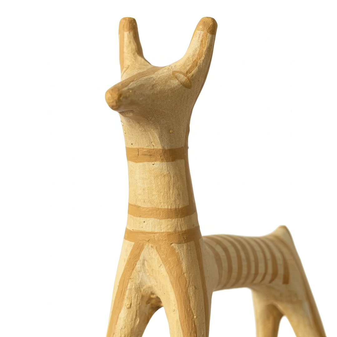 Mycenaean Dog figurine — handmade archaeological replica symbolizing loyalty and guardianship from Bronze Age Greece. Earth-toned patina and fine sculptural details by ArkeoArt.