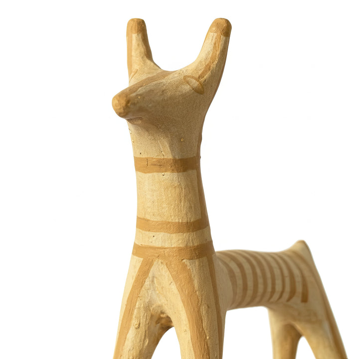 Mycenaean Dog figurine — handmade archaeological replica symbolizing loyalty and guardianship from Bronze Age Greece. Earth-toned patina and fine sculptural details by ArkeoArt.