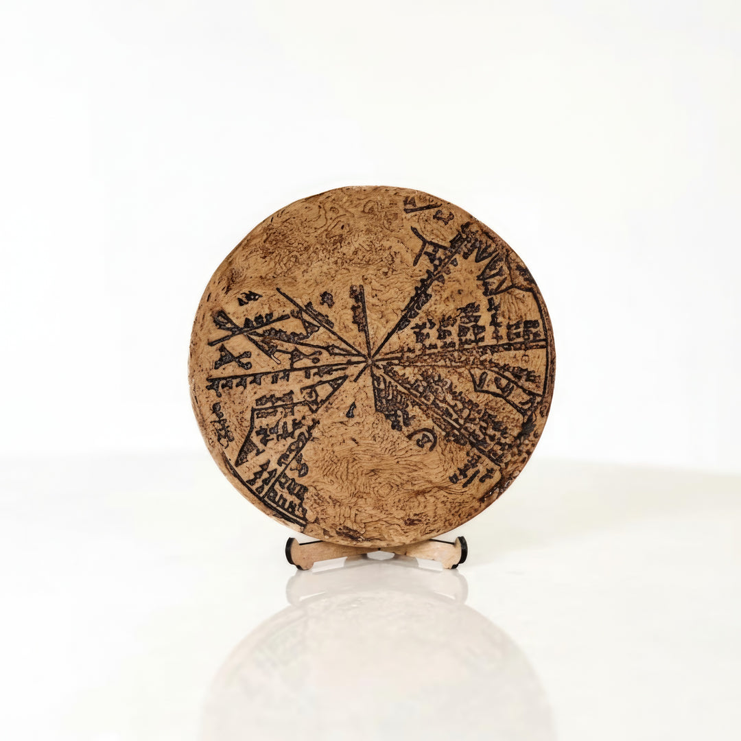 Babil Yıldız Haritası Replikası – Antik Mezopotamya gökyüzü anlayışını yansıtan el yapımı çivi yazılı tablet. ArkeoArt tarafından müze kalitesinde üretilmiş, astronomi ve tarih severler için eşsiz bir koleksiyon parçası. / Babylonian Star Map Replica – Handmade cuneiform planisphere from ancient Mesopotamia, museum-quality astronomy artifact by ArkeoArt, perfect for collectors and historians