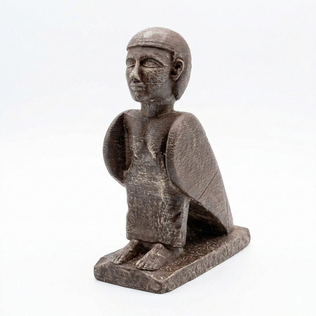 Antik Mısır Ba kuşu heykeli, insan başlı kuş figürü Bird-Man tasvirinden esinlenen arkeolojik replika heykel. Mısır mitolojisinde ruhu temsil eden Ba sembolünü yansıtan koleksiyonluk dekoratif heykel – ArkeoArt.
