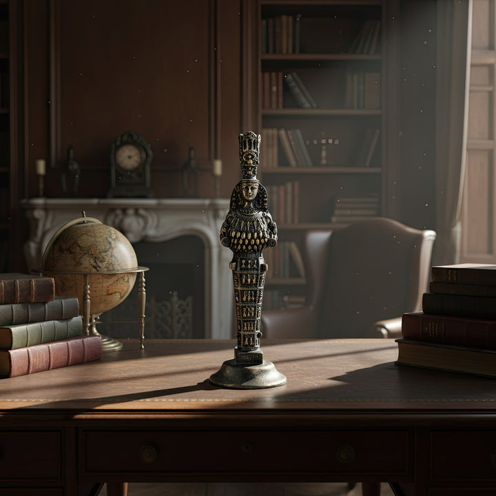 “Ephesus Artemis statue illuminated under soft evening light in a cozy home setting — a timeless piece of ancient Anatolia that radiates divine femininity.”
TR:
“Sıcak akşam ışığı altında, huzurlu bir ev ortamında aydınlatılan Efes Artemis heykeli — tanrısal dişiliği yayan, zamansız bir antik Anadolu eseri.”