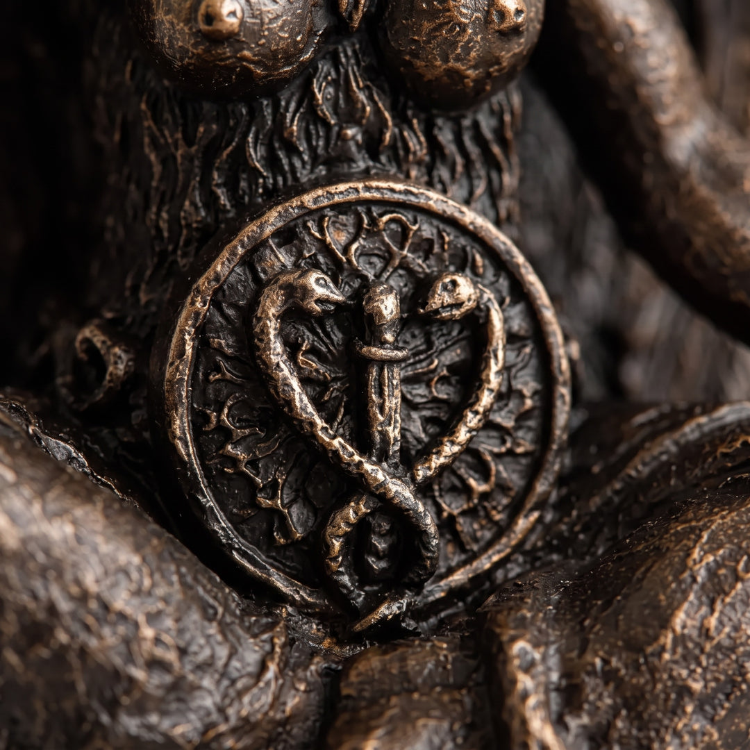 Baphomet Heykeli Replikası | Okült Sembolizm Dekoru | Gotik ve Ezoterik Sanat