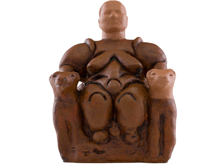 EN:
“Front view of the Cybele Mother Goddess against a white background — clear studio lighting emphasizing her divine sculptural form.”
TR:
“Beyaz arka plan önünde Kibele Ana Tanrıça’nın ön cepheden görünümü; ilahi heykelsi formunu vurgulayan net stüdyo ışığı altında çekilmiştir.”