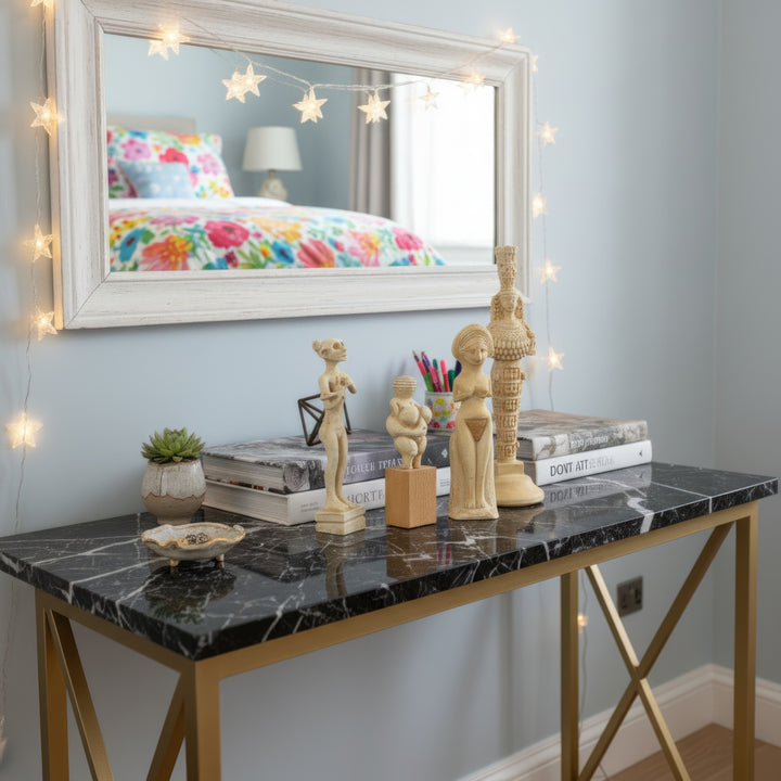 Kadim Tanrıça Heykel Seti (4 Parça) – Kadın Gücü Dekoru - Arkeolojik ve Spiritüel Dekor Set by ArkeoArt