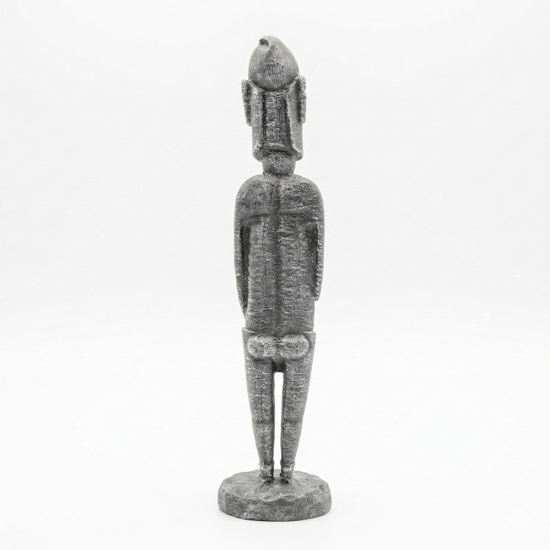Pa‘a Pa‘a Rapa Nui Heykeli Replikası | Paskalya Adası Antropomorfik Figür | Polinezya Tribal Sanatı