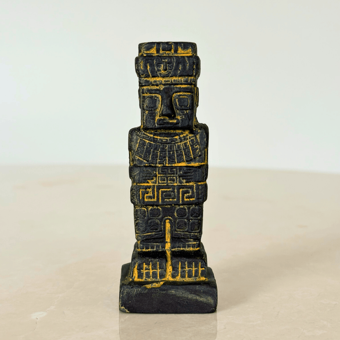 Tiwanaku Ponce Monoliti Heykeli – El Yapımı And Şaman Figürü – And Dağları Ruhu - ArkeoArt Özel Koleksiyon