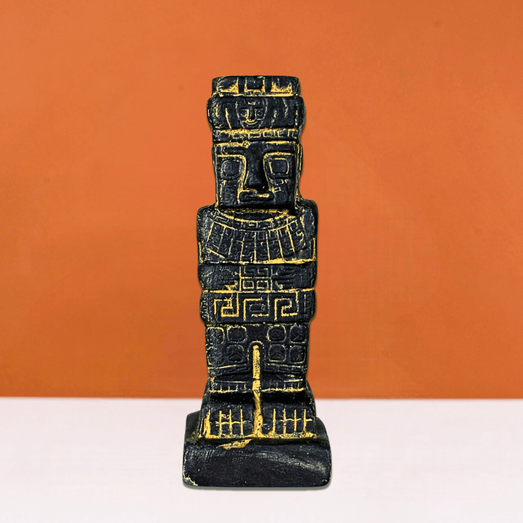 Tiwanaku Ponce Monoliti Heykeli – El Yapımı And Şaman Figürü – And Dağları Ruhu - ArkeoArt Özel Koleksiyon