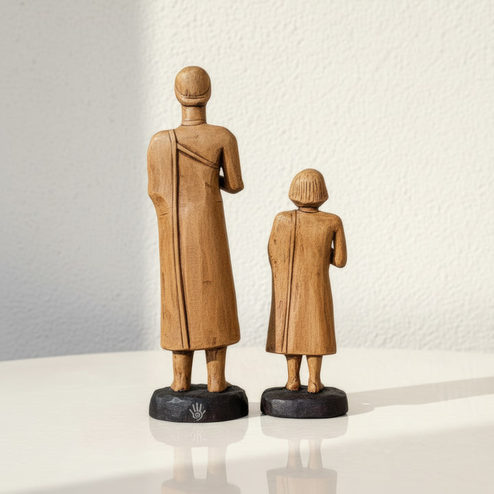 Tell Asmar Sümer Kadın Adak Figürleri 2’li Set – El Yapımı Sümer Rahibe Heykelleri – Antik Mezopotamya Tapınak Replikası – Ruhani Kadın Sembolü – ArkeoArt Koleksiyon Serisi