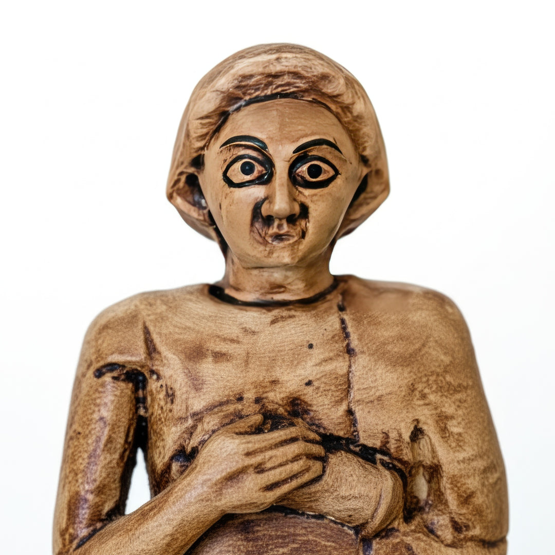 Tell Asmar Sümer Kadın Adak Figürleri 2’li Set – El Yapımı Sümer Rahibe Heykelleri – Antik Mezopotamya Tapınak Replikası – Ruhani Kadın Sembolü – ArkeoArt Koleksiyon Serisi