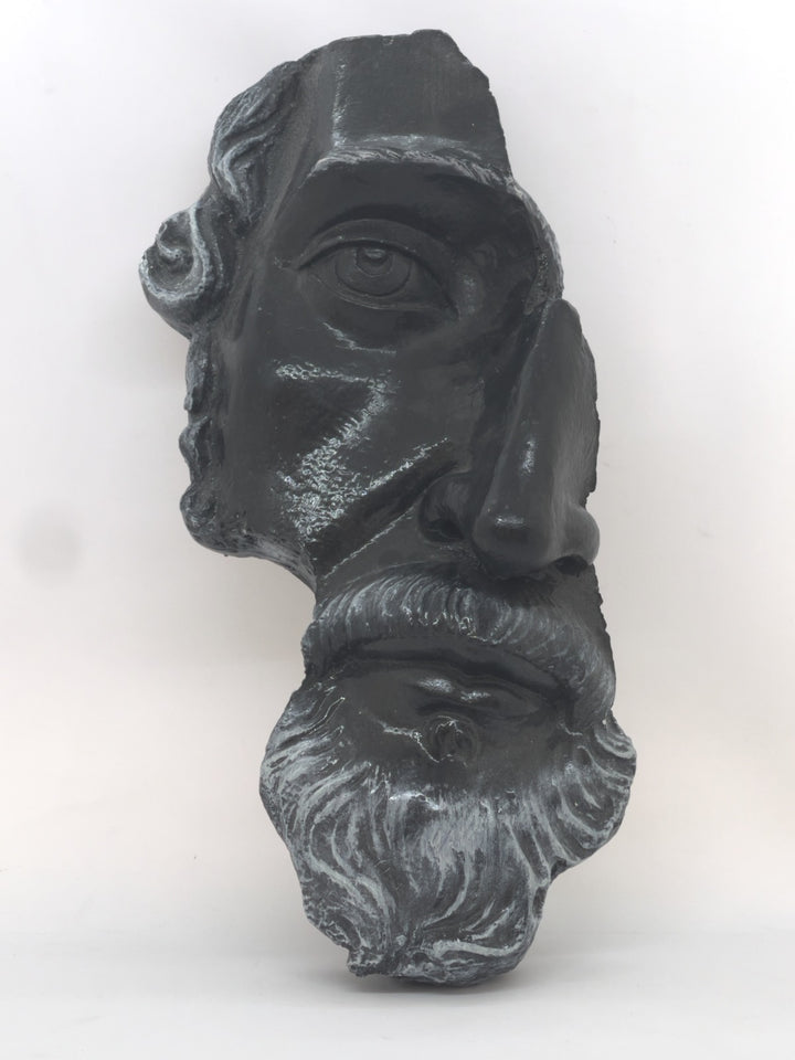 Zeus Half Face Wall Bust