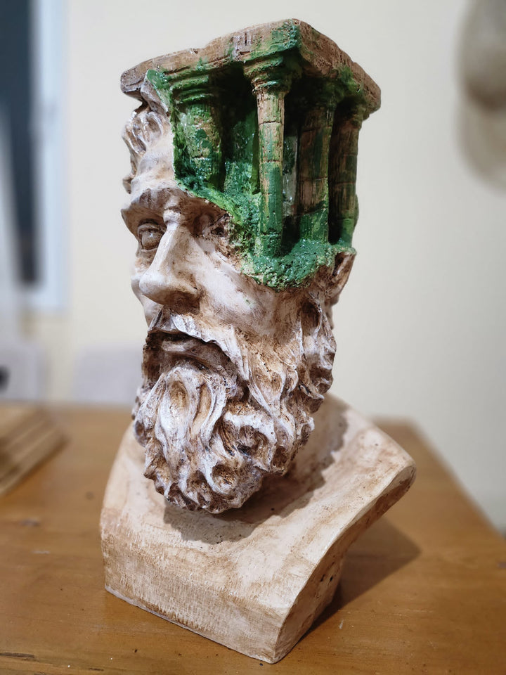 Zeus Bust - Antik Yunan Tanrısı - 40cm