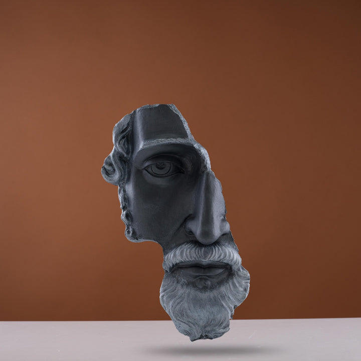 Zeus Half Face Wall Bust